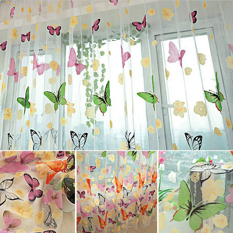 Home Decor Curtain Butterfly Sheer Curtain Organza Child Window Balcony Tulle Curtains for Living Room
Home Decor Curtain Butterfly Sheer Curtain Organza Child Window Balcony Tulle Curtains for Living Room