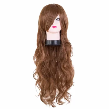 

Curly Hair Fei-Show Synthetic Heat Resistant Cos-play Cover Face Bang Carnival Wigs Women Female Salon Party Halloween Hairpiece