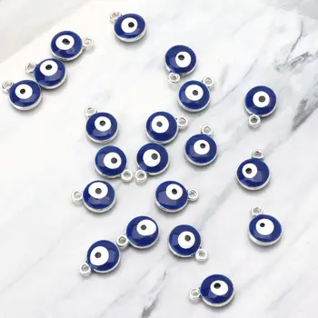 20Pcs Evil Eye Beads Judaica Charms Turkey Blue Eye Pendant Beads Jewelry Making accessory
20Pcs Evil Eye Beads Judaica Charms Turkey Blue Eye Pendant Beads Jewelry Making accessory