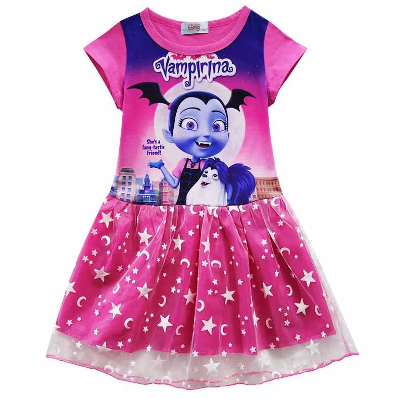 2018 New Baby Girls Dress Vampirina print Cotton Vestidos Christmas Dress Princess Costume for Kids Clothes Children Dresses
2018 New Baby Girls Dress Vampirina print Cotton Vestidos Christmas Dress Princess Costume for Kids Clothes Children Dresses