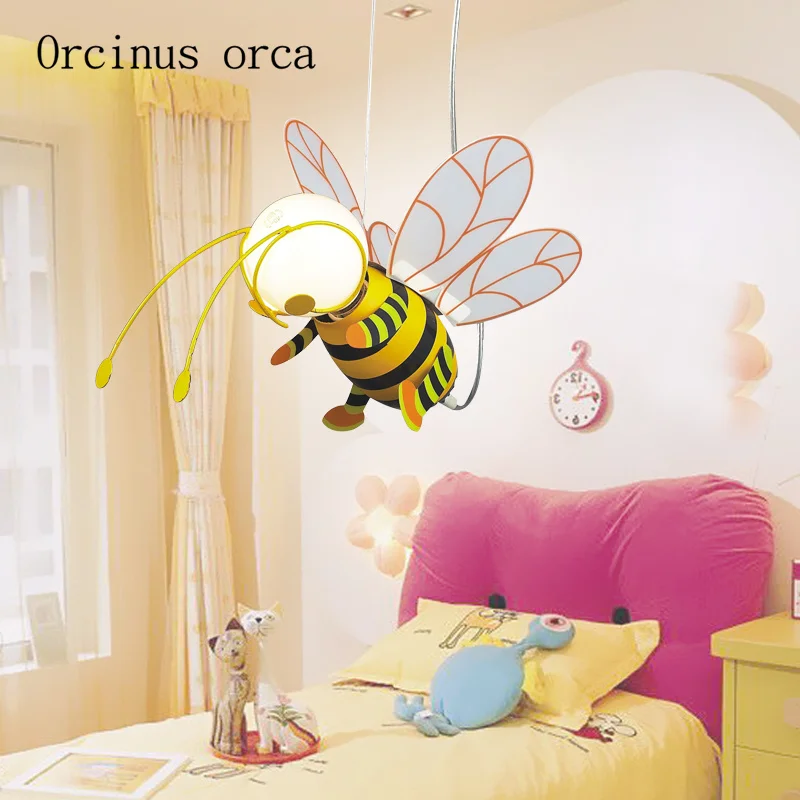 Cartoon creativity small bee chandelier boys and girls bedroom children room lights modern personality LED insect Chandelier
Cartoon creativity small bee chandelier boys and girls bedroom children room lights modern personality LED insect Chandelier