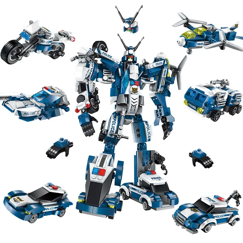 Enlighten Building Block Transformation Robot Creative Master Raging Warrior 577pcs Distortion Toys-No retail box
Enlighten Building Block Transformation Robot Creative Master Raging Warrior 577pcs Distortion Toys-No retail box