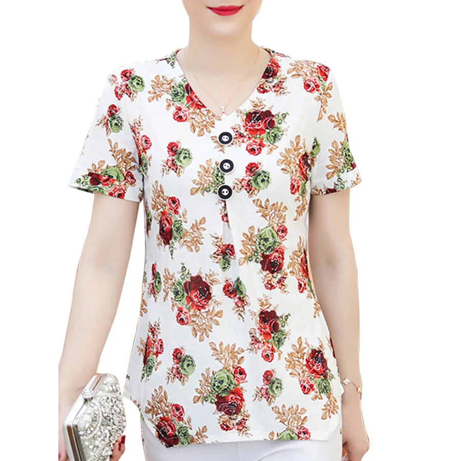 5XL summer women shirts 2019 short sleeve o-neck vintage print floral tshirt tops female plus size
5XL summer women shirts 2019 short sleeve o-neck vintage print floral tshirt tops female plus size