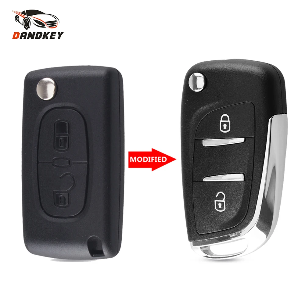 Dandkey CE0536 Modified Flip Folding Remote Key Shell 2/3 Buttons For Citroen C2 C3 C4 C5 C6 C8 Car Keyless Key Fob Case CE0536
Dandkey CE0536 Modified Flip Folding Remote Key Shell 2/3 Buttons For Citroen C2 C3 C4 C5 C6 C8 Car Keyless Key Fob Case CE0536