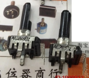 1pcs/lot NOBLE 142 Vertical double potentiometer AC203DZ with a mid-point 6P 20K handle length 23MMF
1pcs/lot NOBLE 142 Vertical double potentiometer AC203DZ with a mid-point 6P 20K handle length 23MMF