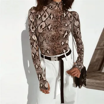 Snake Print Skinny Women Bodysuit 2019 New Fashion Sexy Bodysuit Half Turtleneck Long Sleeve Jumpsuit Female
Snake Print Skinny Women Bodysuit 2019 New Fashion Sexy Bodysuit Half Turtleneck Long Sleeve Jumpsuit Female