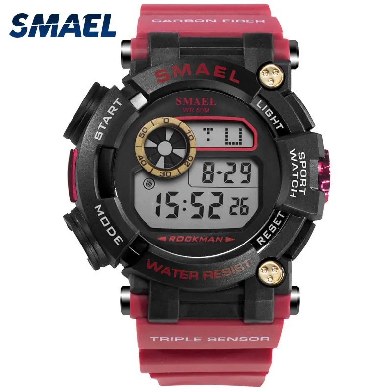 SMAEL Digital Wristwatches Luxury Brand Army Watches Waterproof LED Clock relogio masculino 1638 Sport Watches for Men Military
SMAEL Digital Wristwatches Luxury Brand Army Watches Waterproof LED Clock relogio masculino 1638 Sport Watches for Men Military