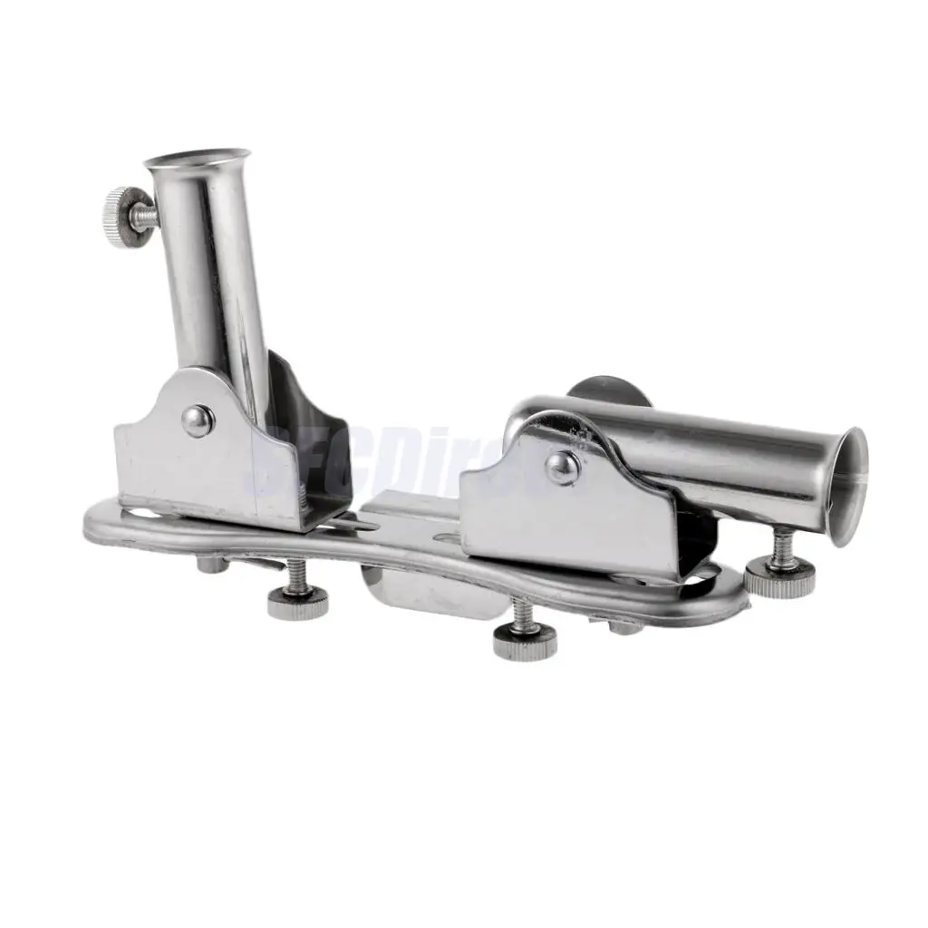 Stainless Steel 2 Tubes Rod Holder Angle Adjustable Fishing Fort Chair Rod Pole Bracket Stand
Stainless Steel 2 Tubes Rod Holder Angle Adjustable Fishing Fort Chair Rod Pole Bracket Stand