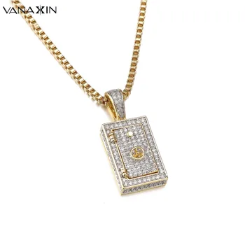 VANAXIN Steering Wheel Small Phone Frame Pendants Necklaces for Women Hip Hop Full Iced Cubic Zircons Fashion Jewelry Gold Color
VANAXIN Steering Wheel Small Phone Frame Pendants Necklaces for Women Hip Hop Full Iced Cubic Zircons Fashion Jewelry Gold Color