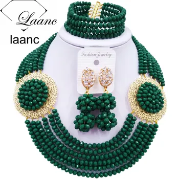 Latest Fashion Opaque Dark Green African Beads Jewelry Set for Women Nigerian Wedding Necklace PHDS026
Latest Fashion Opaque Dark Green African Beads Jewelry Set for Women Nigerian Wedding Necklace PHDS026