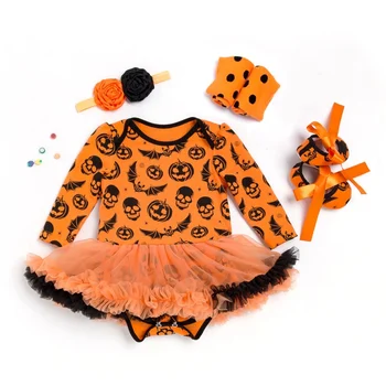 Baby Kids Newborn Halloween Clothes Sets New Born Fashion Cartoon Cute Long Sleeve Dress+Headband+Shoes+Sock 4P 0-24M Outfits
Baby Kids Newborn Halloween Clothes Sets New Born Fashion Cartoon Cute Long Sleeve Dress+Headband+Shoes+Sock 4P 0-24M Outfits