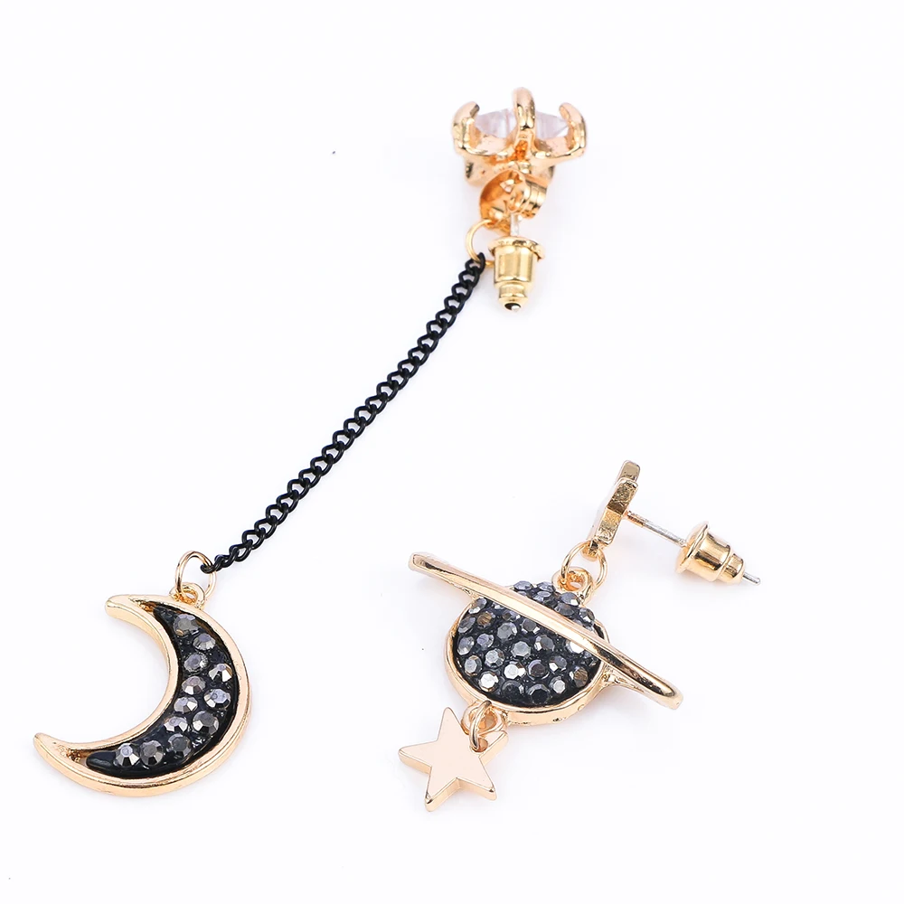 1 Pair Korean Simple Geometry Long Dangle Earrings Temperament Wild Sweet Female Asymmetric Stars Moon Earrings
1 Pair Korean Simple Geometry Long Dangle Earrings Temperament Wild Sweet Female Asymmetric Stars Moon Earrings