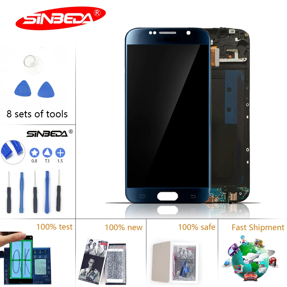 5.1" 100% New Super AMOLED For Samsung Galaxy S6 LCD Display Touch Screen Digitizer Replacement G920F G920A for Samsung S6 LCD
5.1" 100% New Super AMOLED For Samsung Galaxy S6 LCD Display Touch Screen Digitizer Replacement G920F G920A for Samsung S6 LCD