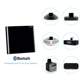 30pin Bluetooth 4.1 Adapter A2DP Audio Music Receiver Adapt for Sounddock and 30Pin for IPhone IPod Dock Speaker
30pin Bluetooth 4.1 Adapter A2DP Audio Music Receiver Adapt for Sounddock and 30Pin for IPhone IPod Dock Speaker