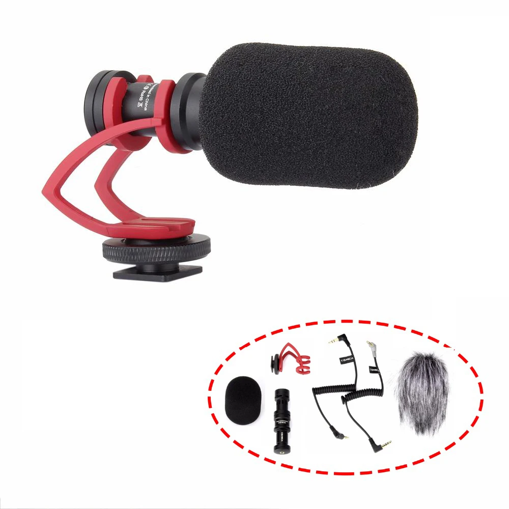 Comica CVM-VM10 II Directional Shotgun Video Microphone for DJI OSMO Smartphone GoPro and Micro Camera Wind Muff + Carrying Case
Comica CVM-VM10 II Directional Shotgun Video Microphone for DJI OSMO Smartphone GoPro and Micro Camera Wind Muff + Carrying Case