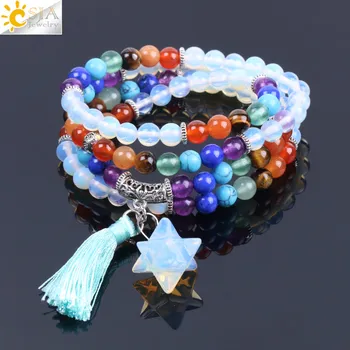 CSJA Colorful 7 Chakra Rosary Beads Balancing Wrapped Tassel Bracelets for Women Men Opal Pendant Bohemian Bracelet Bangle F212
CSJA Colorful 7 Chakra Rosary Beads Balancing Wrapped Tassel Bracelets for Women Men Opal Pendant Bohemian Bracelet Bangle F212