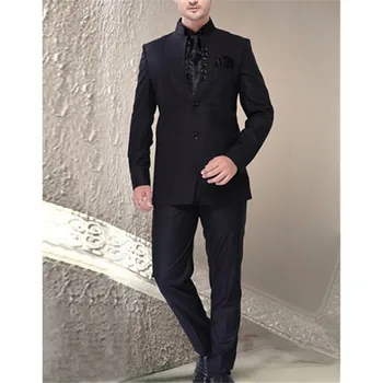 Black Mens Ceremonial Clothing Terno Masculino Custom Male Suits Slim Fit Suit Man Wedding Suits For Men (Jacket + Pants + Vest)
Black Mens Ceremonial Clothing Terno Masculino Custom Male Suits Slim Fit Suit Man Wedding Suits For Men (Jacket + Pants + Vest)
