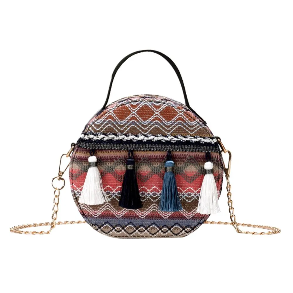 Tassel Round Bags for Women 2019 Summer Small Shoulder Bags Ladies Crossbody Tote Handbag Female Bohemian Beach Cross Body Bag
Tassel Round Bags for Women 2019 Summer Small Shoulder Bags Ladies Crossbody Tote Handbag Female Bohemian Beach Cross Body Bag