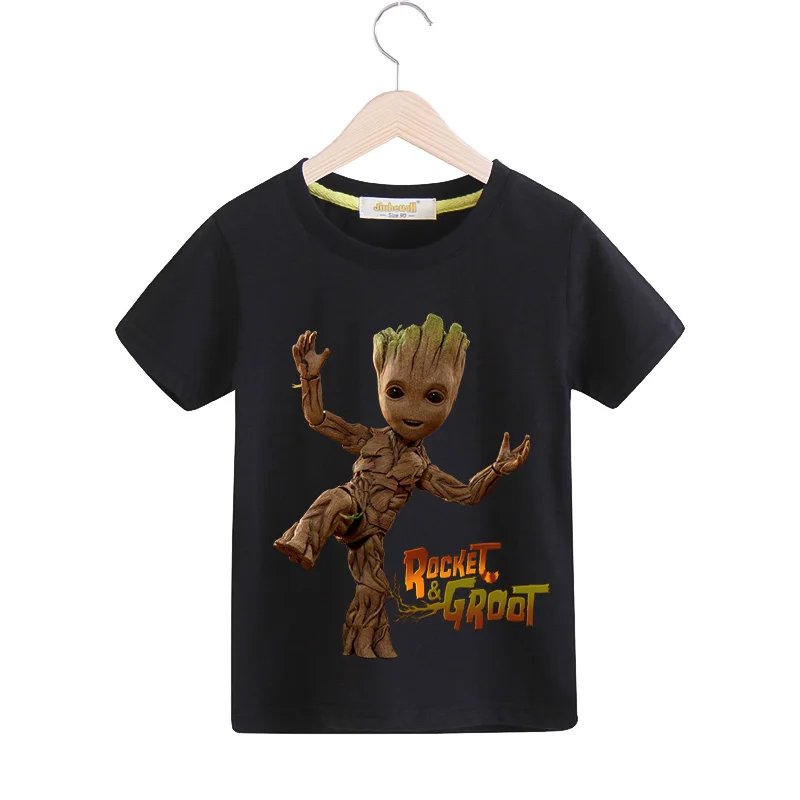 Boys Girls T Shirt Children T-shirts Kids Summer Short Sleeve Tees Top Clothing Baby I'm Groot Print Tshirts Costume 2019 TX147 (9)