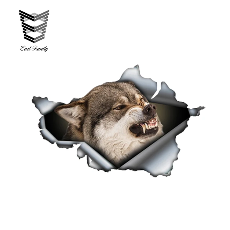 EARLFAMILY 13cm x 8.5cm Angry Wolf Car Sticker Torn Metal Decal Reflective Sticker Waterproof 3D Animal Car Styling Vinyl Decals
EARLFAMILY 13cm x 8.5cm Angry Wolf Car Sticker Torn Metal Decal Reflective Sticker Waterproof 3D Animal Car Styling Vinyl Decals
