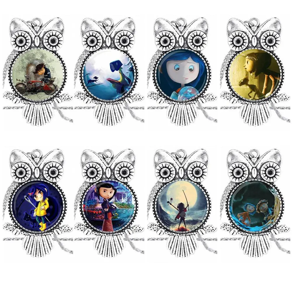 EJ Glaze For Women Party Coraline y la Puerta Secreta Glass Cabochon Pendant Necklace Owl Fashion Necklace
EJ Glaze For Women Party Coraline y la Puerta Secreta Glass Cabochon Pendant Necklace Owl Fashion Necklace