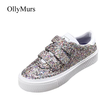 Shoes Women Platform Sneakers Glitter zapatos de mujer B Spring New chaussures femme Sequins Ladies Chunky footware Silver
Shoes Women Platform Sneakers Glitter zapatos de mujer B Spring New chaussures femme Sequins Ladies Chunky footware Silver