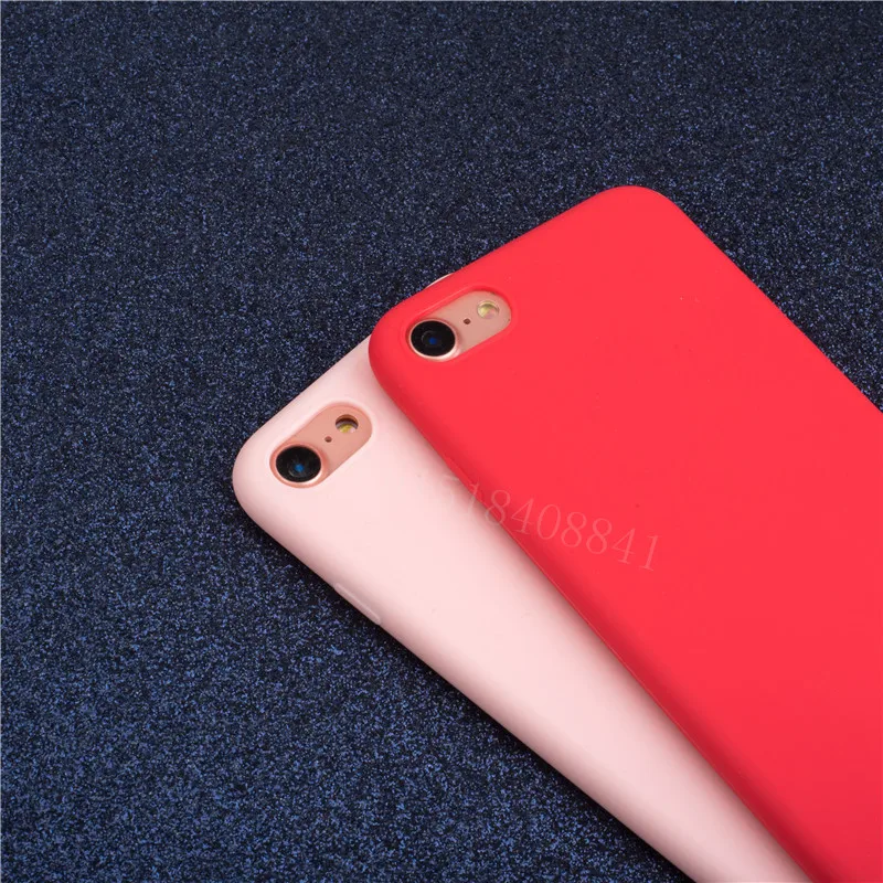 Роскошный тонкий мягкий цветной чехол для телефона Iphone 7 8 6 6s Plus 5s Se силиконовый