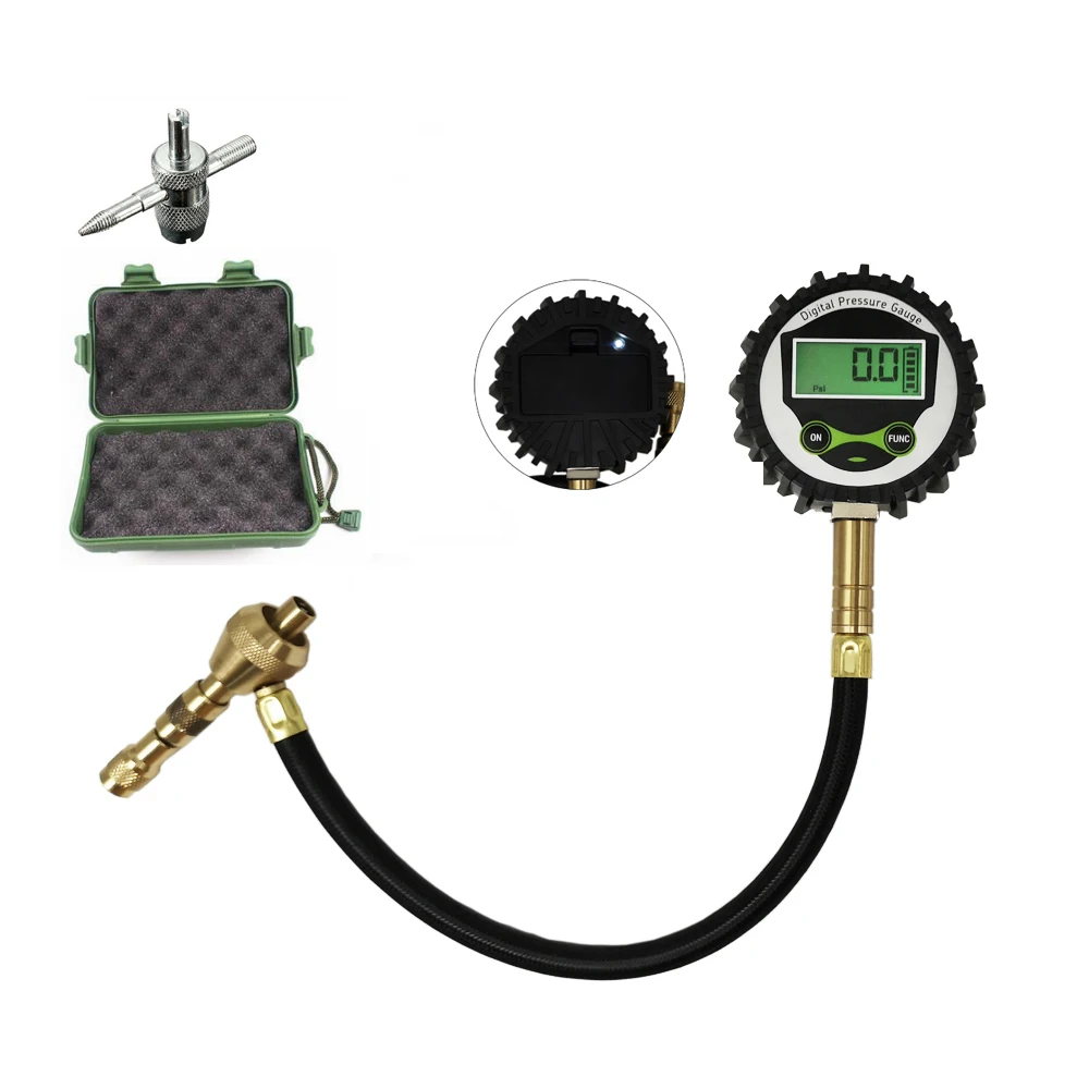 High Accuracy 2 in 1 Digital Car Tire Air Pressure Rapid Deflator Gauge with light Tire Valve Tool packed in Plastic Box
High Accuracy 2 in 1 Digital Car Tire Air Pressure Rapid Deflator Gauge with light Tire Valve Tool packed in Plastic Box