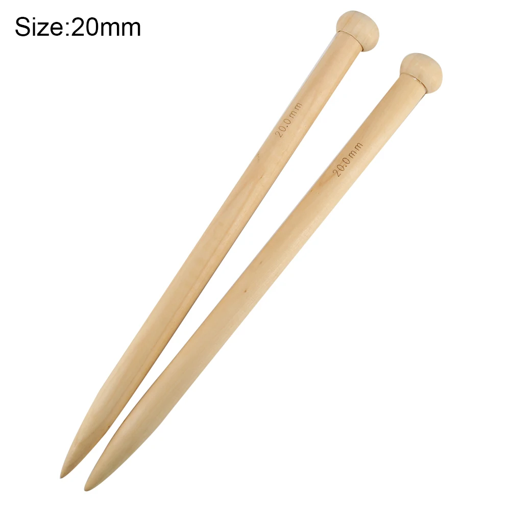 New 2Pcs/Set 15/20/25mm Wood Knitting Needle Yarn Knitted Accessories for DIY Scarf Sweater XOA88
New 2Pcs/Set 15/20/25mm Wood Knitting Needle Yarn Knitted Accessories for DIY Scarf Sweater XOA88