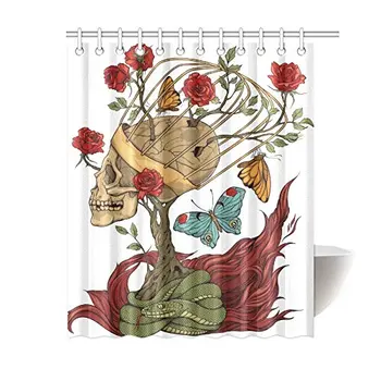 Print Floral Mexican Sugar Skull Rose Snake Polyester Fabric Shower Curtain Bathroom Sets Home Decor
Print Floral Mexican Sugar Skull Rose Snake Polyester Fabric Shower Curtain Bathroom Sets Home Decor