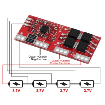 Smart Electronics 4S 30A High Current Li-ion Lithium Battery 18650 Charger Protection Board 14.4V 14.8V 16.8V Overcharge
Smart Electronics 4S 30A High Current Li-ion Lithium Battery 18650 Charger Protection Board 14.4V 14.8V 16.8V Overcharge