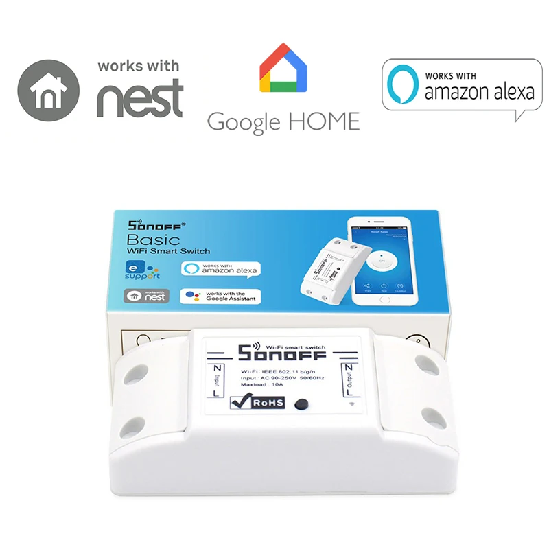 Sonoff Intelligent WiFi Wireless Smart DIY ON/OFF Timer Switch 433Mhz RF For MQTT COAP Android IOS Ewelink APP Home Automation
Sonoff Intelligent WiFi Wireless Smart DIY ON/OFF Timer Switch 433Mhz RF For MQTT COAP Android IOS Ewelink APP Home Automation