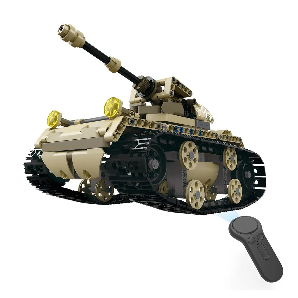 538pcs DIY 2.4G 4H USB Charging Building Block RC Car Toys Simulated Military Vehicle Electric RC Car Model For Kid MoFun-13009
538pcs DIY 2.4G 4H USB Charging Building Block RC Car Toys Simulated Military Vehicle Electric RC Car Model For Kid MoFun-13009