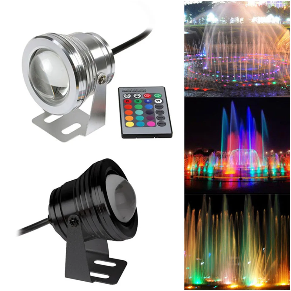 led underwater spotlight Remote Control 10W DC12V RGB Lamp for Landscape Garden Fountain Pond IP68 Waterproof Outdoor Lighting
led underwater spotlight Remote Control 10W DC12V RGB Lamp for Landscape Garden Fountain Pond IP68 Waterproof Outdoor Lighting