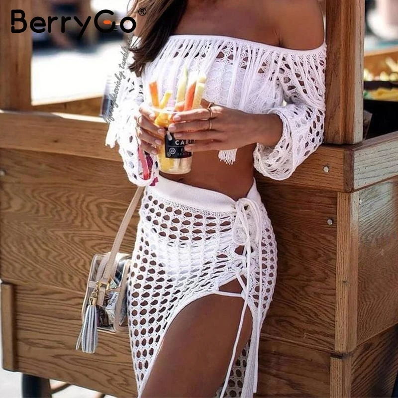 BerryGo 2019 Summer beachwear tassel bikini cover up Sexy hollow out white swimsuit cover-ups Long sleeve lace up beach dress
BerryGo 2019 Summer beachwear tassel bikini cover up Sexy hollow out white swimsuit cover-ups Long sleeve lace up beach dress