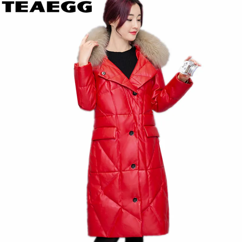 TEAEGG Thickening Plus Size Winter Women Jackets Coat Faux Fur Collar Pu Leather Jackets Women Chaquetas De Cuero Mujer AL1320
TEAEGG Thickening Plus Size Winter Women Jackets Coat Faux Fur Collar Pu Leather Jackets Women Chaquetas De Cuero Mujer AL1320