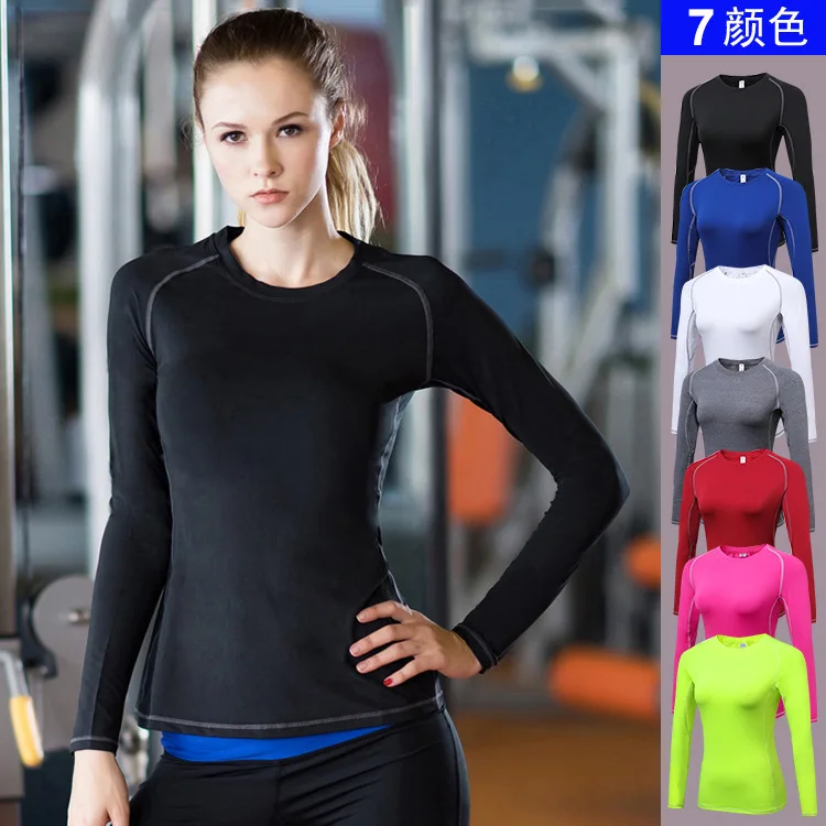 Women Breathable Compression Tights Yoga Tops Long Sleeve Elastic Sports T Shirt Quick Dry Gym Fitness Running Shirts SP-073
Women Breathable Compression Tights Yoga Tops Long Sleeve Elastic Sports T Shirt Quick Dry Gym Fitness Running Shirts SP-073