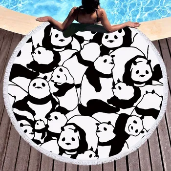 Black Panda Dog Printed Large Round Beach Towel for Adults Microfiber Summer Bath Towel Tapestry Yoga Mat Blanket
Black Panda Dog Printed Large Round Beach Towel for Adults Microfiber Summer Bath Towel Tapestry Yoga Mat Blanket