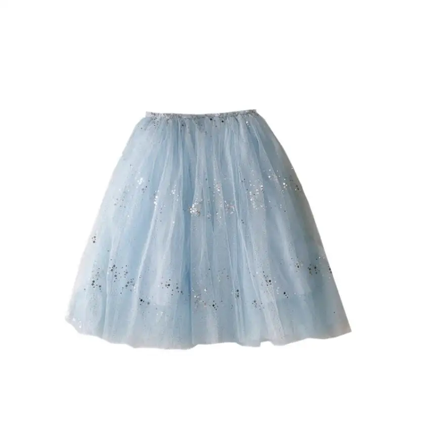 

New Retail 2019 Children Baby Boutique Sparkle Star Mesh Tutu Skirts, Girls Princess Sweet Candy Skrits 3-7T Free Shipping