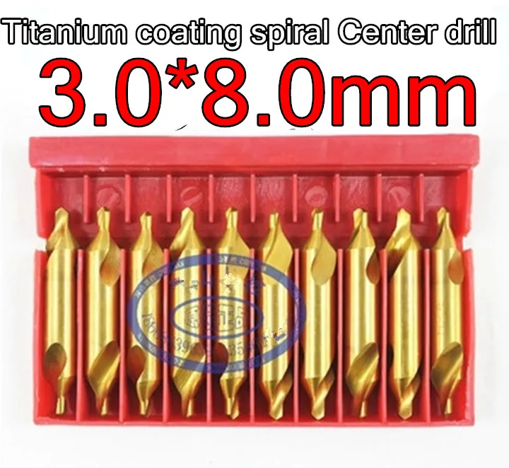 3.0*8.0mm petiole 10pcs/set HSS 60 degrees High quality Titanium coating Spiral Groove Center drill Free shipping
3.0*8.0mm petiole 10pcs/set HSS 60 degrees High quality Titanium coating Spiral Groove Center drill Free shipping