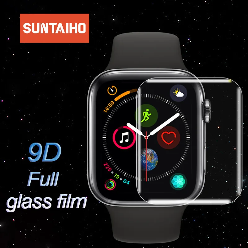Suntaiho 9D Screen Protector for Apple Watch Series 4 3 2 Protector Full Cover Full gel Glass Film For Apple Watch 4 40 44 mm
Suntaiho 9D Screen Protector for Apple Watch Series 4 3 2 Protector Full Cover Full gel Glass Film For Apple Watch 4 40 44 mm