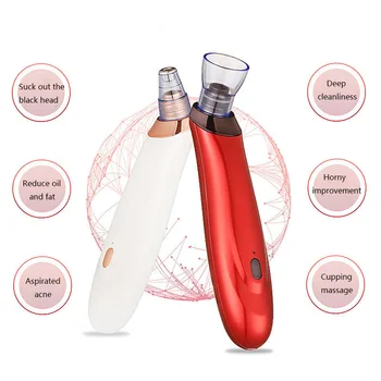 Electric Pore Cleaner Blackhead Vacuum Removal Inhaler Spot Acne Black Head Face Care Cleaning Remover Eliminator Removedor Tool
Electric Pore Cleaner Blackhead Vacuum Removal Inhaler Spot Acne Black Head Face Care Cleaning Remover Eliminator Removedor Tool
