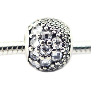 Genuine 925 Sterling Silver Clear CZ Enchanted Pave Charm Beads Fits Pandora Bracelet for Women Fashion Jewelry berloques kralen
Genuine 925 Sterling Silver Clear CZ Enchanted Pave Charm Beads Fits Pandora Bracelet for Women Fashion Jewelry berloques kralen