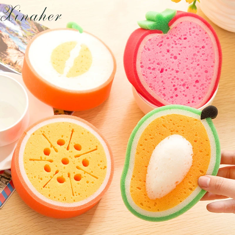 Fruit Sponges Dishwashing Anti-greasy Strong Decontamination Washing Cloth Cleaning Towel Non Stick Oil Sponge Kitchen Gadgets
Fruit Sponges Dishwashing Anti-greasy Strong Decontamination Washing Cloth Cleaning Towel Non Stick Oil Sponge Kitchen Gadgets