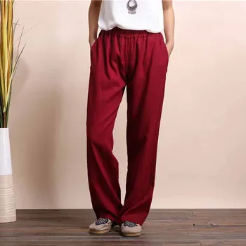 2016 Newest Women Trousers Pantalon Femme Sweatpants Women Femme Linen Haren All-Match Loose Pantalon Candy Colored
2016 Newest Women Trousers Pantalon Femme Sweatpants Women Femme Linen Haren All-Match Loose Pantalon Candy Colored