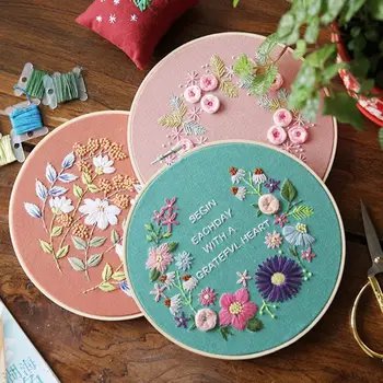 DIY Ribbons Embroidery For Beginners Practical Kits Needlework Floral Cross Stitch Wall Painting Art Home Decor Set
DIY Ribbons Embroidery For Beginners Practical Kits Needlework Floral Cross Stitch Wall Painting Art Home Decor Set