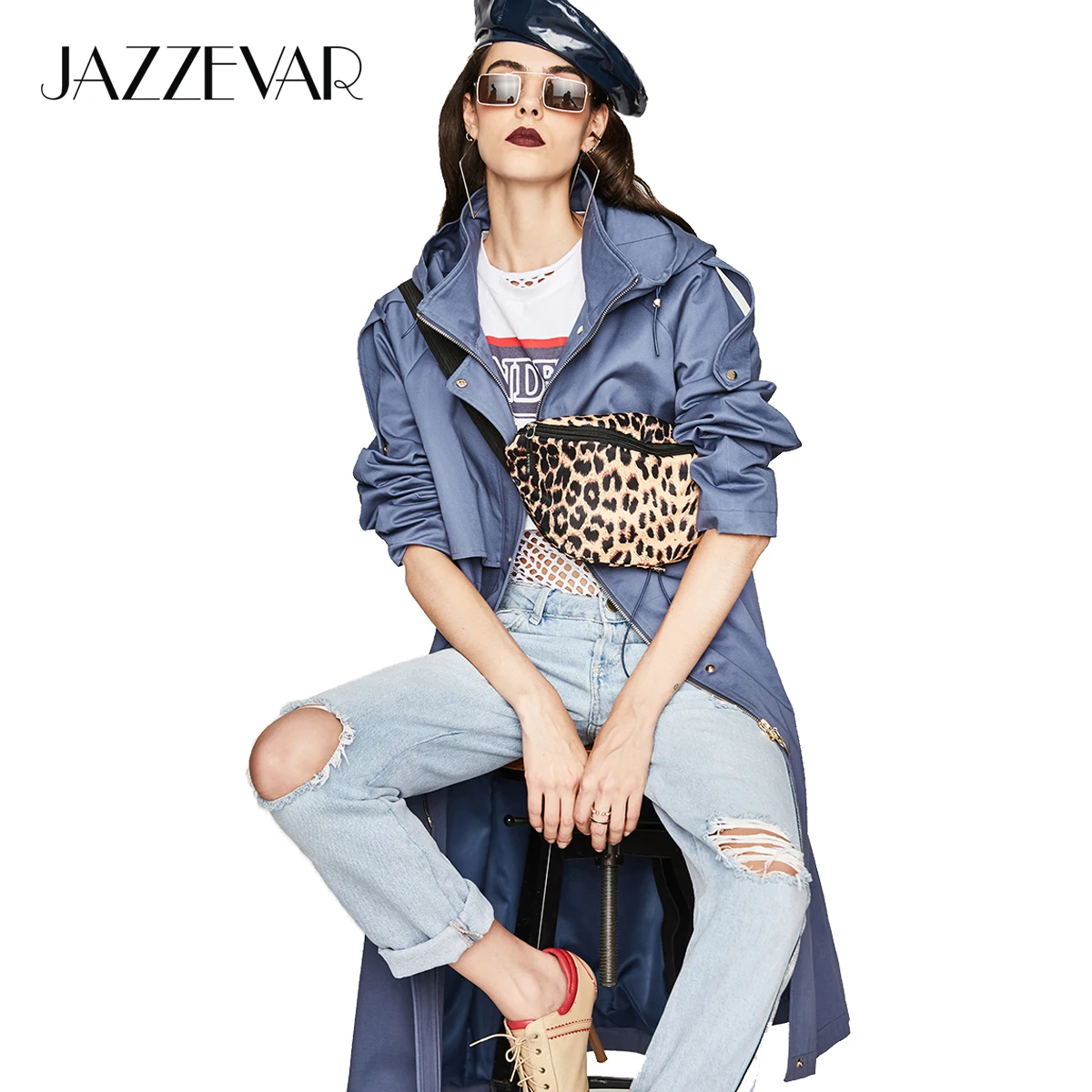 JAZZEVAR 2019 Autumn New Casual Women's Cotton X-Long Hooded Trench Coat Loose Clothing Oversized outerwear Good Quality
JAZZEVAR 2019 Autumn New Casual Women's Cotton X-Long Hooded Trench Coat Loose Clothing Oversized outerwear Good Quality