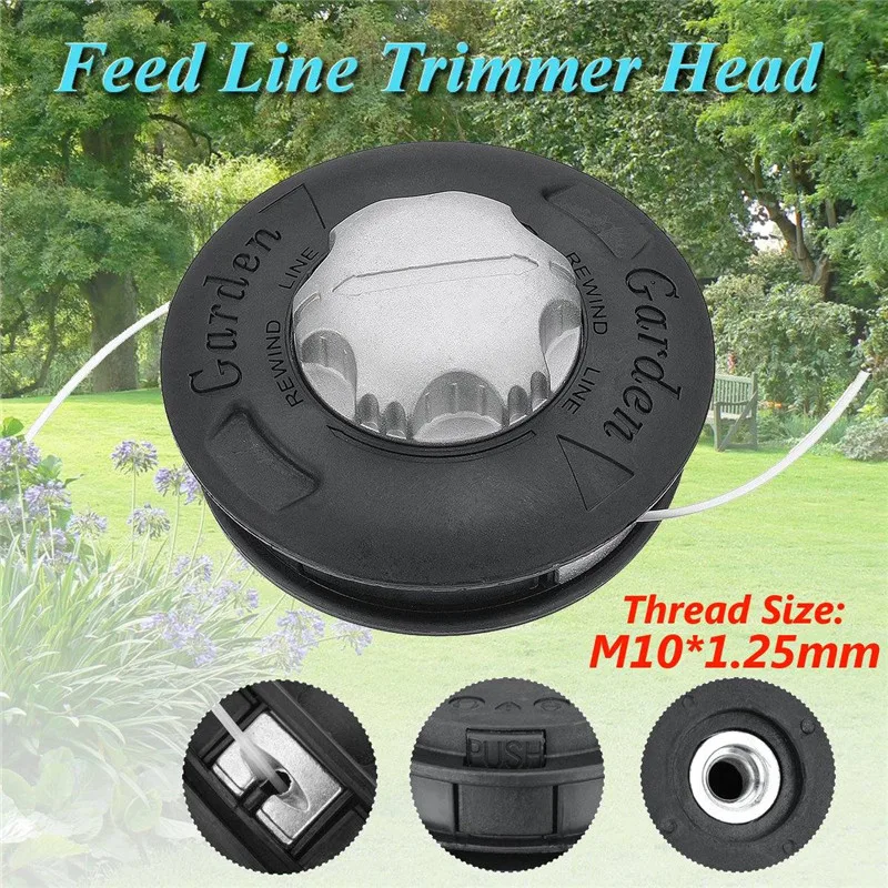 M10 Aluminum Nylon Brush Mower Bump Spool Grass Trimmer 2 Lines Cutter Head Thread Line String Saw Grass Brush Mower
M10 Aluminum Nylon Brush Mower Bump Spool Grass Trimmer 2 Lines Cutter Head Thread Line String Saw Grass Brush Mower