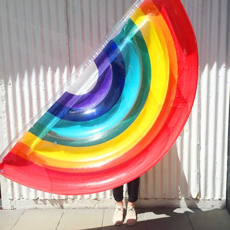 Hot Summer Giant Rainbow Inflatable Mattress Pool Float Toy Sunbathe Beach Mat Air Pad Buoy Swimming Ring Circle Party Toys
Hot Summer Giant Rainbow Inflatable Mattress Pool Float Toy Sunbathe Beach Mat Air Pad Buoy Swimming Ring Circle Party Toys