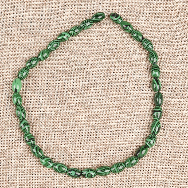 12*8 MM The Bead is Larger and Fresh color Semiprecious Synthesis Malachite Loose beads. Best gifts for girl friend
12*8 MM The Bead is Larger and Fresh color Semiprecious Synthesis Malachite Loose beads. Best gifts for girl friend